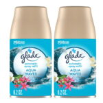 Glade Automatic Spray Refill, Air Freshener, Aqua Waves, 2 Refills, 2 x 6.2 Oz