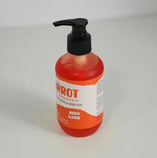 300ml body wash moisturizing carrot shower gel refreshing bath shower deeply cleaning hydrating skin gel
