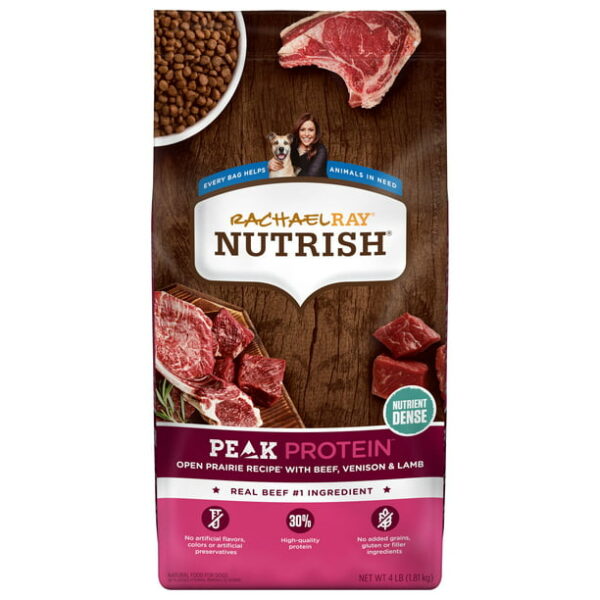 Rachael Ray Nutrish PEAK Protein Open Prairie Recipe With Beef, Venison
