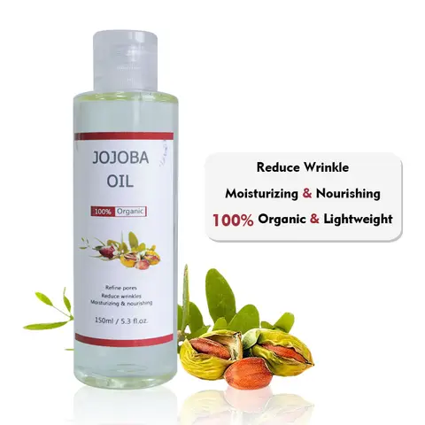 Custom Bulk Carrier Oils Organic Pure Jojoba Oil For Face Skin Hair face skin care body oil