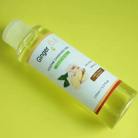 Hot Selling Pure Natural Ginger Essential Oil Body Massage Anti Aging Relaxing Ginger Body Oil
