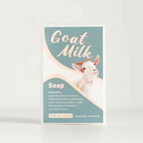 OEM Factory Custom Handmade Whitening Bath & Face Moisturizing Goat Milk Soap Bar Vegan Natural Whitening Soap