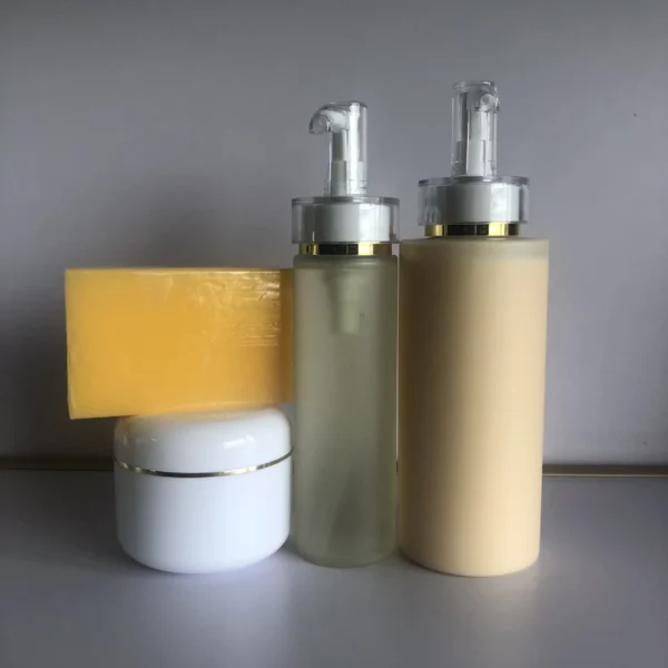 Fast Bleaching Papaya Set Gluta Kojic Acid Whitening Moisturizing Soap Body Lotion Body Oil Face Cream