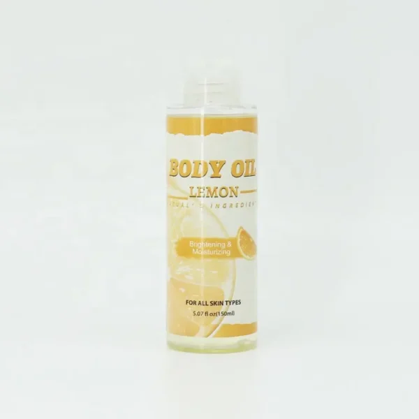 Pure Natural lemon body oil Organic Body Lightening Whitening Massage Oil natural vitamin C oil