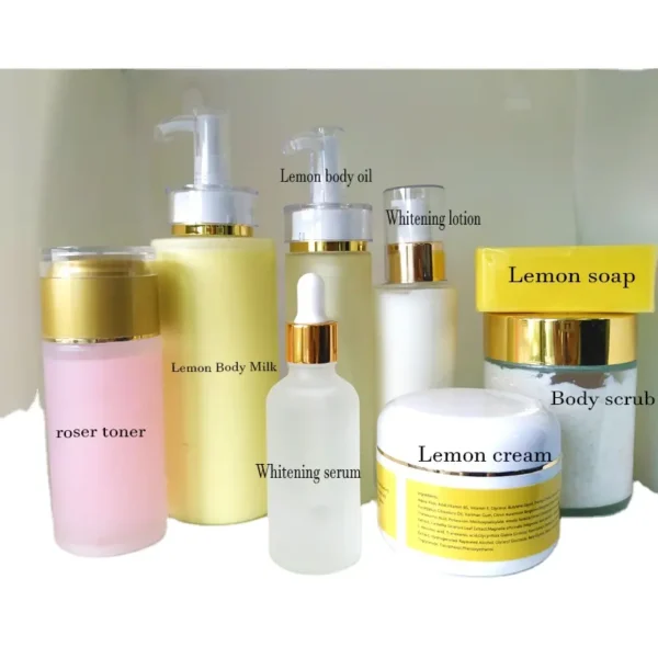 Whitening skin care 8 pieces set of powerful whitening brightening moisturizing wholesale custom label