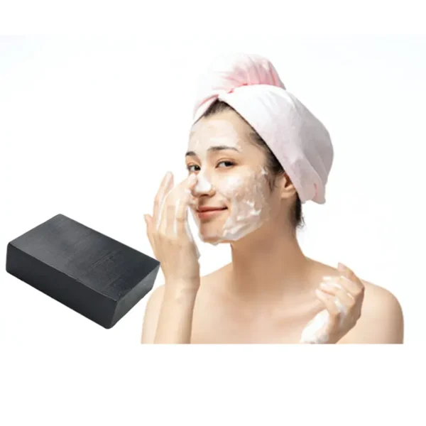 Wholesale Organic Natural Whitening Acne Black Soap Bamboo Charcoal Handmade Soap
