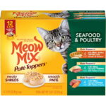 Meow Mix Pate Toppers Seafood & Poultry Variety Pack Wet Cat