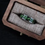 6MM Green Crystal tungsten ring for man anillos bague homme pareja de compromiso fashion jewelry wedding bands engagement rings - Image 6