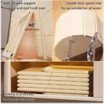 1.2m 1.5m Portable Constant Temperature Bathtub Adult Foldable Bathtub Soaking Tub Bathroom SPA Reusable Bathing Tubs with Lid - Image 3