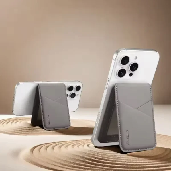 Detachable Leather Wallet Magnetic Phone Holder For Magsafe iPhone 17 Air 16 15 14 Plus 13 12 Pro Max Stand Bank ID Card Cover