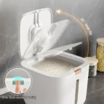 Insect Proof Moisture Proof Rice Box Grain Sealed Jar Kitchen Container 5/10KG Storage Kitchen Container Storage Box with Lid - Image 2
