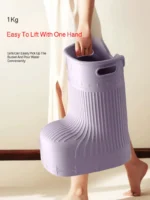 Portable foot bath barrel boot-shaped health foot bath barrel heat preservation massage winter foot bath barrel calf barrel - Image 3