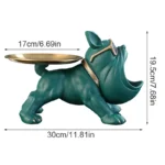 30cm Home Decor Bulldog Figurine Dog Statue Storage Box Animal Ornament Resin Craft Art Sculpture Figurine Home Puppy Sculpture - Image 5