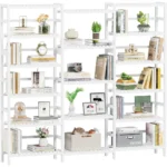 Triple Wide 6-Tier Bookshelf and Bookcase,Large Freestanding Book Shelf with 17 Open Display Shelves, Tall Bookshelf - Image 6