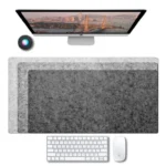 Soft Breathable Large Computer Desk Mat Wool Felt Laptop Anti-Slip Mats Gamer Mouse Pad Simple and Comfortable for Cold Weather - Image 4