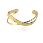 FTCY Geometric Open Bracelet for Women Gold Color Smooth Metal Simple Elegant Bangle Waterproof Trendy Jewelry - Image 6