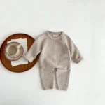 2Pcs Baby Boy Clothes Set Autumn Winter Soft Knit Cotton Baby Boy Sweater + Pants Kids Outfit Spring - Image 3