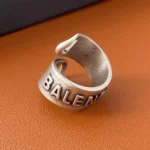 Exaggerated Spiral Retro Distressed Letter Design Unique Ring for Men and Women 2025 New Index Finger Ring Trendy and Personalized - Image 6