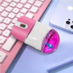 Frutiger Aero Aqua Liquid Mouse Cute Floating Aquarium Animal 2.4G+Bluetooth Wireless Optical Ocean Doll Mice For Laptop Desktop - Image 3