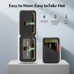 Detachable Leather Wallet Magnetic Phone Holder For Magsafe iPhone 17 Air 16 15 14 Plus 13 12 Pro Max Stand Bank ID Card Cover - Image 5