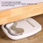 1pc Portable Foldable Foot Bath Basin - Relaxing Foot Spa with Built-in Massager - Deep Soak for Ultimate Comfort - Image 3