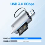 Baseus Card Reader USB C & USB3.0 to SD Micro SD TF Memory Card Device 104MB/s 2TB Smart Cardreader for Laptop Accessories - Image 5
