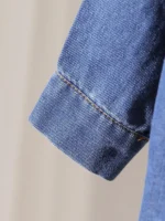 Spring And Autumn Baby Boy Denim Long-Sleeved Shirt + Long Pants Set Casual Comfortable Simple And Soft Set - Image 4