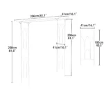 Stereoscopic Garden Arch Arbor Arbour Super Strong Metal Wedding Arch Decor Outdoor Pergola Trellis - Image 4