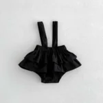 Korean Style New Girls Autumn Sweet Cute Knitted Doll Collar Long Sleeve Top Lace Skirt suit Autumn Baby Jumpsuit suit - Image 4