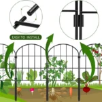 Garden Fences 10pcs Metal Fence Panels For Flower Bed Decorative Garden Fencing Animal Barrier Garden Fences And Borders For - Image 5