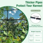 160/220CM Tall Garden Arch Trellis Metal Plant Cucumber Support Trellis Archway for Outdoor Yard Lawn Tunnel Trellis, 1PCS - Image 6