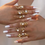 Statement Stainless Steel Delicate Shiny Cubic Zirconia Ring For Women High Quality 18K Gold PVD Plated Finger Jewelry Gift - Image 3