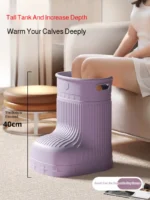 Portable foot bath barrel boot-shaped health foot bath barrel heat preservation massage winter foot bath barrel calf barrel - Image 2