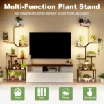 Stand Indoor with Grow Lights, 8 Tiered Indoor Shelf, 63" Tall Stand for Indoor Plants Multiple, Metal - Image 4