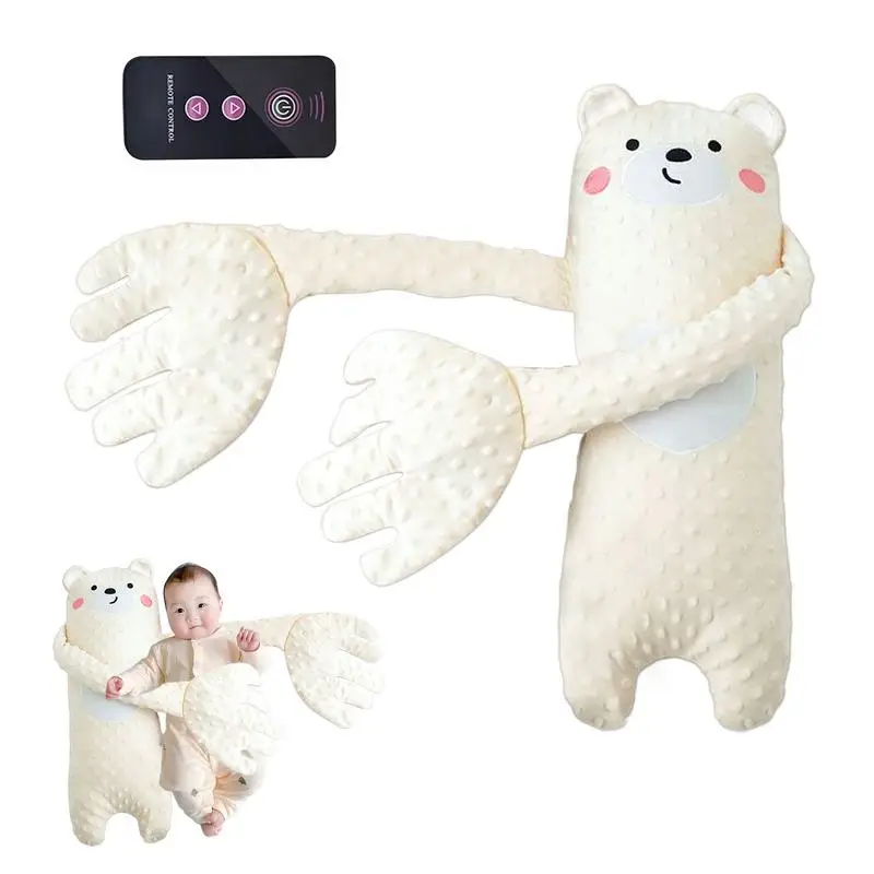 kf-Sfc1fb6402a984ec5b35d16b8f30ee7cdC Remote Control Electric Baby Sleep Toy Cartoon Bear Shaped Plush Soothing Dolls Cartoon Baby Sleep Aid Comfort Soother Pillow - Image 1