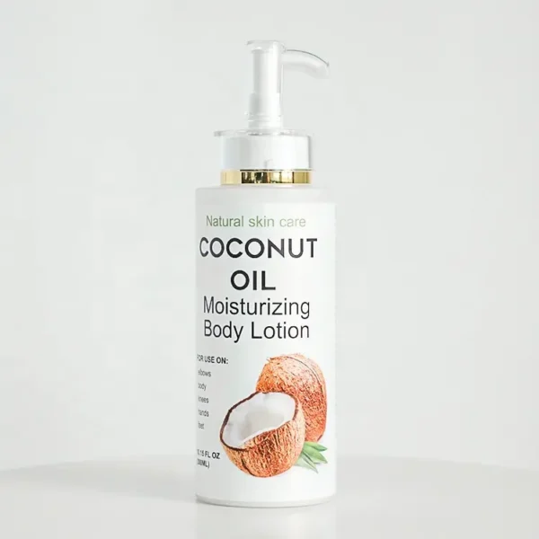organic coconut oil lotion moisturizing body cream hydrating lotion coconut scent