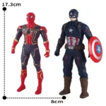 17 Cm Children Toys Marvel Anime Figures Spiderman Hulk Action Figure Iron Man Cartoon Kids Toy Christmas Gift Glow Doll Hobbies - Image 2