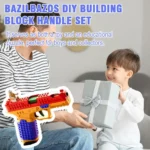 Building block assembly toy gun SIG17 launches toy pistol burst shell throwing DIY soft bullet gun science and education model - Image 3