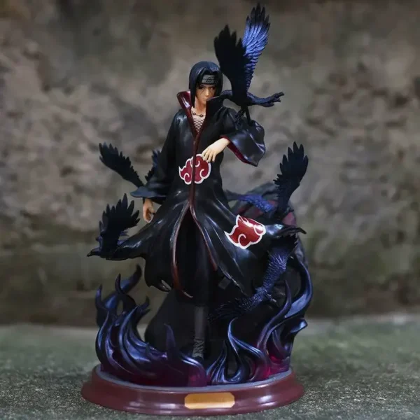 Naruto Anime Figure Uchiha Itachi Pvc Action Figure Toy Naruto Shippuden Uchiha Itachi And Crow Collection Model Toy 25cm