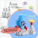 Rocket Butterfly Catching Game Summer Outside Yard Activities Toddler Toy Foot Pedal Catapult Launch Toy - Image 2