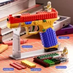 Building block assembly toy gun SIG17 launches toy pistol burst shell throwing DIY soft bullet gun science and education model - Image 2