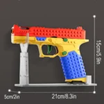 Building block assembly toy gun SIG17 launches toy pistol burst shell throwing DIY soft bullet gun science and education model - Image 6