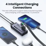 UGREEN USB HUB 7 Ports USB3.0 Splitter 5Gbps with Individual Switch Power Adapter for PC Laptop USB Ports Extender USB-C Docking - Image 3